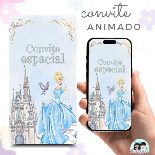 Convite Animado Cinderela